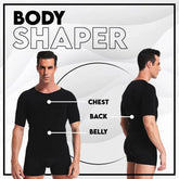 Body Shapers Half Sleeves (Black) | مشدات جسم بأكمام قصيرة (أسود)