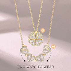 Magnetic Golden Flower Pendant | قلادة زهرة ذهبية مغناطيسية