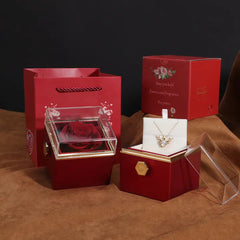 SQUARE Ring/Rose Box | خاتم مربع / علبة ورد